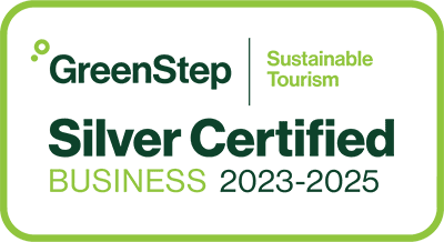 GreenStep Sustainable Tourism Silver Certified Business 2023-2025